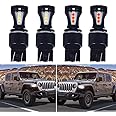 Jeep Gladiator Switchback LED Turn Signal Lights Lamp Bulbs and Parking DRL Kit for 2020 Jeep Gladiator Rubicon Overland,5 Year Warranty