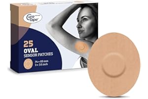 CureTape Sensor Patches - Parches para fijación de sensores - Parches para Freestyle Libre, Dexcom y Medtronic Guardian - Certificado TÜV - Variantes únicas (Beige)