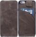 Produktbild Burkley Lederhülle geeignet für Apple iPhone 6 / 6S Hülle Handyhülle - Schutzhülle Flip Cover Case für das iPhone 6 / 6S mit Kartenfach (Antik Braun)