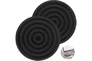 TINYRIZ Plateau Tournant Pivotant 2 Pcs Plateau Tournant Universel à 360° Supporte 20kg Plate-Forme Tournante Antidérapant avec Roulement à Billes en Acier pour Moniteur Articles Ménagers Artisanat, 20 cm