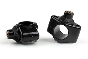 Artudatech Matériel de montage pour pare-brise de moto, kit de montage universel pour guidon de 2,5 cm et 28 cm