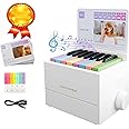 HIMS Taylor Mini Piano Desk Calendar, Taylor Piano Calendar, With 52 Music Scores in 27 Cards,Great Gift for Friends and Music Lovers (White)