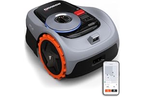 Navimow i105E Robot Cortacésped Perimetral sin Cables, máx. 600 m², Ganador de la Prueba robótica RTK Vision, protección contra erizos, mapeo automático con IA