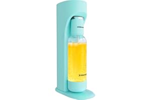 Drinkmate OmniFizz Machine à eau pétillante et soda pour gazéifier toutes les boissons, cylindre de CO2 non inclus, bleu arctique