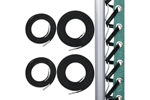 FCALVY 4 PCS Elastique Lafuma,Corde de Remplacement Elastique,Universelle，Tendons en Cuir de Vache de Haute Qualité,pour Lafuma Fauteuil Relax,Chaise Longue Lafuma,Zero Gravity Chaise Pliante (Noir)