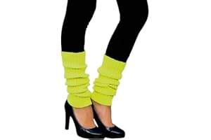 Oblique Unique® Calentadores sexis para mujer, para fiestas temáticas de los años 80, carnaval, danza, aeróbic, accesorios para disfraz, colores neón a elegir