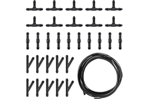 CYNOSURETECH 4m cleaning solution hose repair kit with 30 connectors for windshield cleaning and wipers, suitable as a replacement for the windshield wiper hose on the front window.
