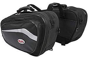 VIPER RIDER Viper Speed Motorcycle Pannier Black Luggage Touring Travelling Bike Riding Gear