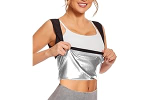 NOVECASA Sauna Donna Gilet Maglietta Pantaloni Taglia Maggiorata per L'Europa Neoprene Argento Super Brucia Grassi Dimagrimento Palestra Yoga