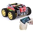 Adeept AWR 4WD WiFi Smart Robot Car Kit for Raspberry Pi 4 3 Model B+ B 2B, DIY Robot Kit for Kids and Adults, OpenCV Target Tracking, Video Transmission with PDF Manual