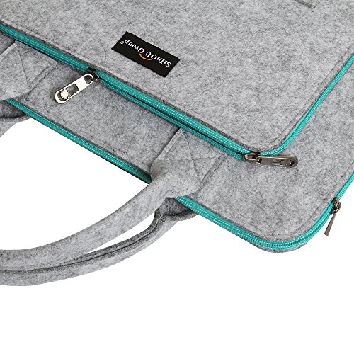 Sidiou Gruppe Mode Laptop Tasche Tablet PC Paket Laptop-Hülle wasserdichtes Gewebe Tasche Mode Laptop Tasche Tablet PC Paket Laptop-Hülle wasserdichtes Gewebe Tasche (14 Zoll, grau) - 6