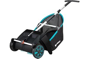 GARDENA löv- och grässamlare: Krmaskin för trädgården, med avtagbart grepphandtag, roterande borstsystem, ergonomiskt handtag, ljudlös (3565–20)