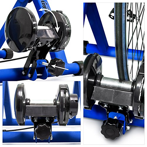 Relaxdays Fahrrad Rollentrainer inkl. Schaltung mit 6 Gänge für 26-28″, bis zu 120 Kg belastbar, Heimtrainer Fahrrad für Indoor Fahrradfahren zu Hause, Stahl - 6