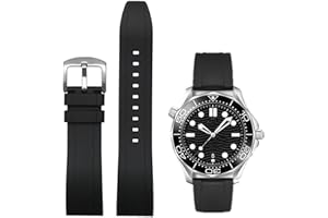 Niziruoup Correa de Reloj de Caucho Fluorado 19mm 20mm 21mm 22mm Correa de Liberación Rápida de Goma FKM Bandas Suave Duradera Correa de Reloj Inteligente Pulseras Deportiva para Hombre y Mujer