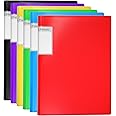 A4 Display Book Display Folder with Plastic Sleeves Presentation Folders Project Folder- 40 Pocket (6 Colours)