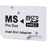 Leagy bianco Dual slot PSP memory stick Pro Duo Adapter