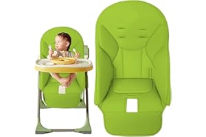 QIKAM Baby Hochstuhl Sitzbezug, Baby Hochstuhl Bezug, Baby Esszimmerstuhl Sitzkissen PU-Leder Hochstuhl Sitzauflage Universeller Ersatzbezug Für Peg Perego,Siesta Zero3,Baoneo,Kosmic Jané