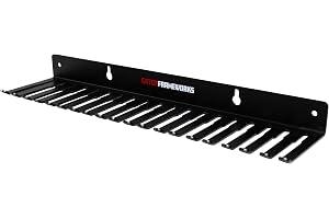 Gator Frameworks Väggmonterbar kabelhängare och organiserare med 19 kabelspår; sträcker sig från 5-9 mm utrymmen (GFW-CABLEHA