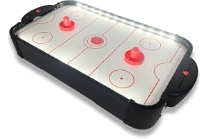 Mini air hockey-spel med LED-lampor - det ultimata nöjet för barn och vuxna - Mad Monkey