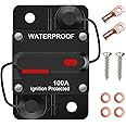 30A-300A Interruttore Automatico Auto 12V-48V DC Impermeabile Interruttore di Circuito Automatico Fusibile di Ripristino, Ris