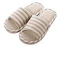 AioTio Anti-Slip Linen Slippers for Indoor Home Use Stylish Comfortable Casual Cotton Flax Slipper
