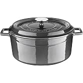 Lava Metal Premium Series - Cast Round Pot, 28 cm, Majolic Grey
