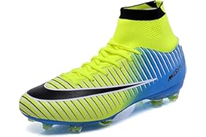 LucaSng Zapatos de Fútbol Hombre Spike Aire Libre Profesionales Atletismo Training Botas de Fútbol Ligero Tacos Fútbol Zapatos de Deporte Unisex niños
