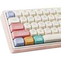 MOA Profil PBT-Tastenkappen Set – Gelb, Ramen-Design, 144 Tasten, Für Cherry MX Mechanische Tastaturen