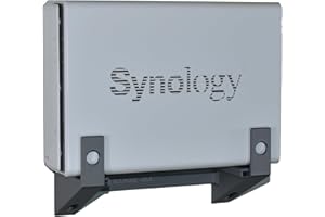 CRAFTEDGE3D Wandhalterung für Synology Diskstation DS112, DS112j, DS112+, DS114, DS115, DS115j, DS116, DS118, DS119j, DS120j, DS124, Grau