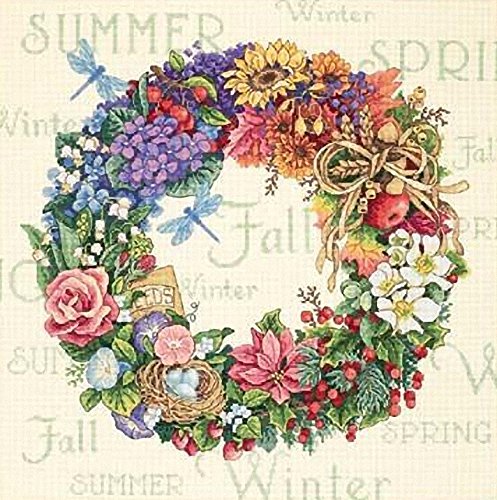 Dimensions Gezählter Kreuzstick Set, Wreath of All Season