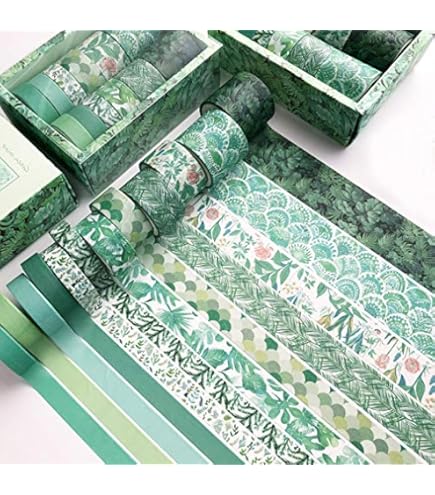 YUBBAEX Lot De 6 Rouleaux De Ruban Adhésif Washi Pour