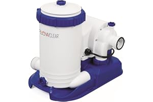 BESTWAY Pompa Filtro 9.463 Lt/H, Usa Cartuccia Iv-B 58095, Adattori Inclusi, Compatibile Con Valvole Cm. 3,2