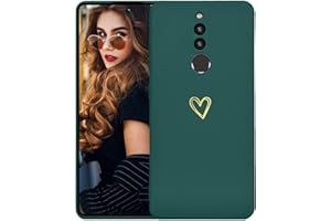 Kaywzo Funda para Xiaomi Redmi 8,Carcasa de Suave Silicona con Patrón del Corazón,Diseño Minimalista,Ultradelgado Lindo Mujeres Phone Case Cover,Verde