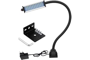 XINYIQI Luz de cuello de cisne LED, luz de trabajo, luz LED flexible, luz de trabajo de cuello de cisne, resistente al agua IP66, 800 lúmenes, 44 LED, luz de trabajo para máquinas herramienta