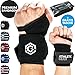 Produktbild INNOVATION Handgelenk Bandagen mit Handschlaufe - 2er Set (60 cm) Handbandagen für Krafttraining, Fitness und Sport I Unisex Wrist Wrap Orthese Bandage Handgelenkstütze Stützbandage schwarz