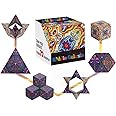 Royal Hub Magic Cube Shape Shifting Puzzle Box - Magnetic Cube Puzzle Fun Cube - Fidget Cube Mind-Challenging Fun Game Magnetic Cube Transforms Into Over 70 Shapes, Kid