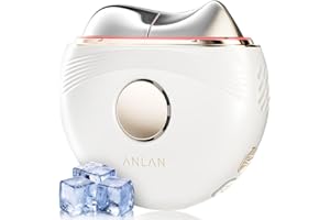 ‎ANLAN EMS Gua Sha Elektrisch, ANLAN Gesichtsmassagegerät Gegen Falten Blau Violett Rotlichtlampe Gesicht Kalt Wärme Massagegerät Gesicht 3 Intensitätsstufen Face Massager Anti Aging