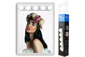 AIFUSI Lampa LED do lustra, styl Hollywood, 5 W, możliwość ściemniania, lampa do makijażu, oświetlenie lustra, oświetlenie lustra kosmetycznego, łazienki, regulacja temperatury barwowej