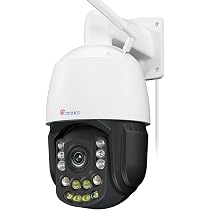 Ctronics 5MP Telecamera 4G Da Esterno Con AI – Senza WiFi, Auto-tracking, 8 Preset, Visione Notturna A Colori 30m, Corpo In Metallo