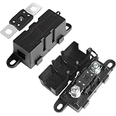 EFUTURETIME Set of 2 Mega Fuse Holder with 2 Mega Fuses 100A Mega Fuse | High current fuse for car, motorcycle, truck, carava