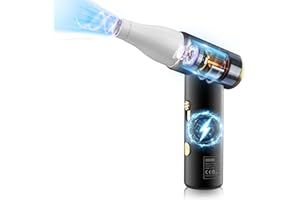 Elettrico Rimuovi Polvere Aria Compressa, COLBOR AirMaxx A1 Aria Compressa Senza Fili 100000RPM Velocità Variabile Stepless con LED e Ugelli per PC Tastiera, Elettrico-Rimuovi-Polvere-Aria-Compressa