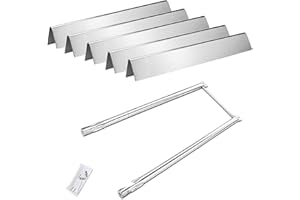 GFTIME 7507 Brûleur de Rechange et 7535 Flavorizer Bars Pièces de Rechange pour Weber Spirit E/S-210 (avec Boutons de brûleur latéral), Genesis Silver A (NE Convient Pas B ou C)