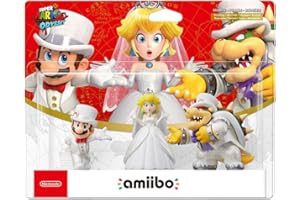 NINTENDO Amiibo 'Collection Super Mario' - Bowser+Mario+Peach (Tenues de mariage)