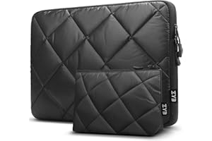 ZYB 13-13,5 cala Puffy Laptop Case for MacBook Air 13 M3 M2 M1 2024-2010, MacBook Pro 13 2023-2012 M1 M2, MacBook Pro 14 2023-2021 M3 A2918/A2992 M2 A2 Kolor czarny