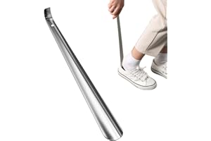 HARNIRUCO Schuhlöffel Lang 42cm Schuhanzieher Lang Metall Sehr Stabil Mit Ergonomischer Form Sehr Stabile Ausführung Ideal für Reisen - Mann, Frauen, Kinder, Senioren 1
