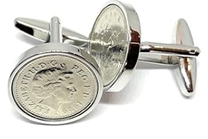 OCC OLD COIN CUFFLINKS Premium HT 1999 25th wedding Anniversary 25 year birthday/Anniversary 1999 Coin cufflinks