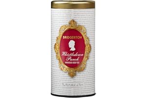 The Republic of Tea Bridgerton Whistledown Punch Hibiscus Iced Tea, 6 bolsas de té en lata de metal, té de frutas exóticas inspirado en Bridgerton