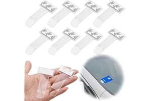 SZSMW Paquete De 8 Unidadesparking Ticket Holder - Coche Ticket Clip - Parabrezza Auto Trasparente - Adecuado para Superficies De Parabrisas, Superficies De FrigoríFicos, Paredes De Cocinas