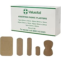 First Aid Only Paving Set - 100 Pieces Of Assorted Plasters In Re-Lockable Box | P-10023 | Ideal For Industry & Trade | Buy Now With Express International Delivery