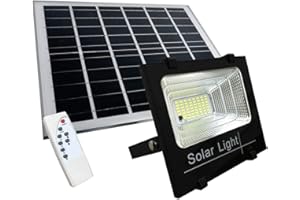 AIWGYIBO 21 SHOP® Faro Led 800W Con Pannello Solare Da Esterno Con Controllo Remoto E Telecomando